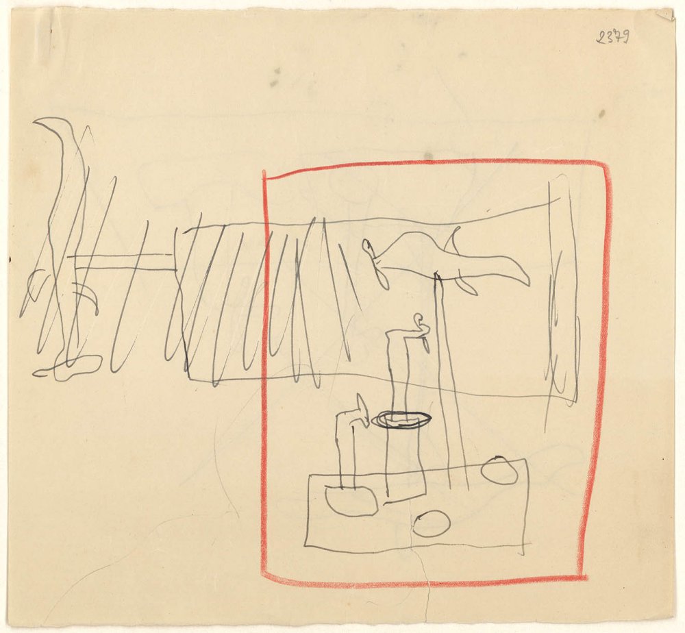 Preliminary drawings for unidentified work Sketches Catalog of