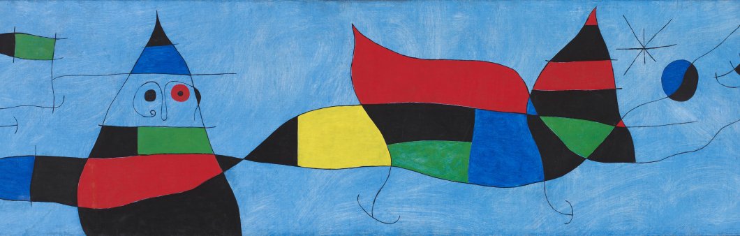 Joan Miró: Pintura (Per a Emili Fernández Miró), 1963. Oli i acrílic damunt tela. Fundació Joan Miró, Barcelona. Dipòsit de col·lecció particular
