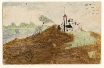 Untitled (Landscape with castle)