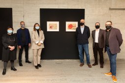 Acte de signatura del conveni marc de col·laboració entre la Fundació Joan Miró i la Universitat Pompeu Fabra el 28 d’octubre de 2020.