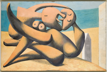 Pablo Picasso, Figures a la vora del mar, 1931, Oli sobre tela, Musée National Picasso, Paris © Successió Pablo Picasso, VEGAP, Madrid 2023