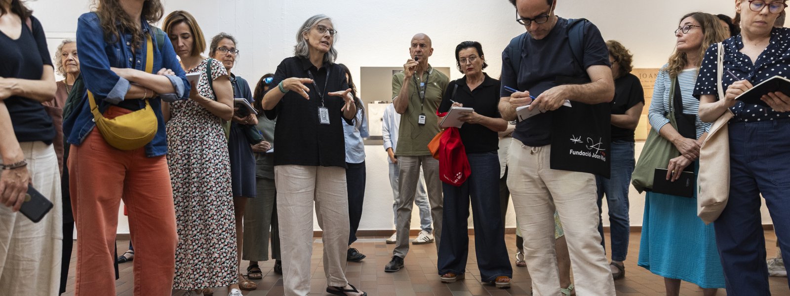 Press conference of the exhibition Poetry Has Just Begun. Fundació Joan Miró, Barcelona. ©Fundació Joan Miró. Photography by Davide Camesasca