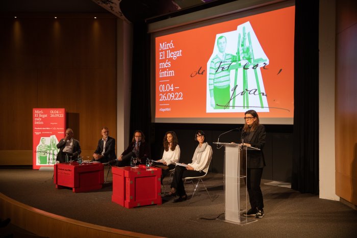 Roda de premsa de l'exposició temporal Miró. El llegat més íntim. 31.03.2022