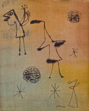 Women, bird, stars