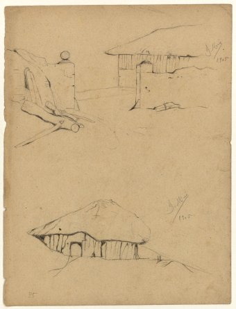 Untitled (House and hut)