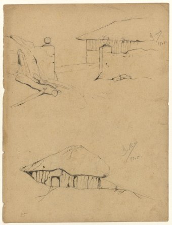 Untitled (House and hut)