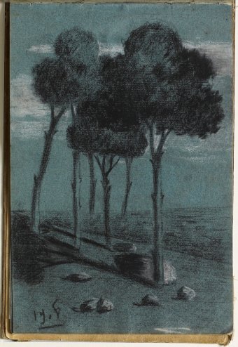 Landscape with trees