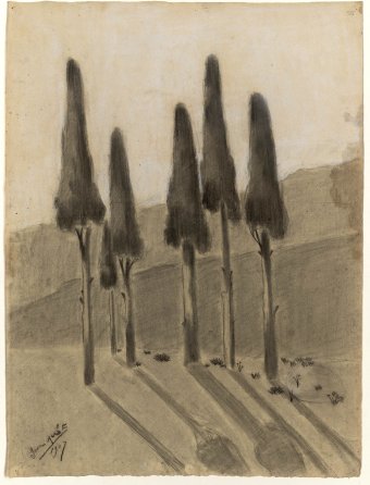 Untitled (Landscape with trees)