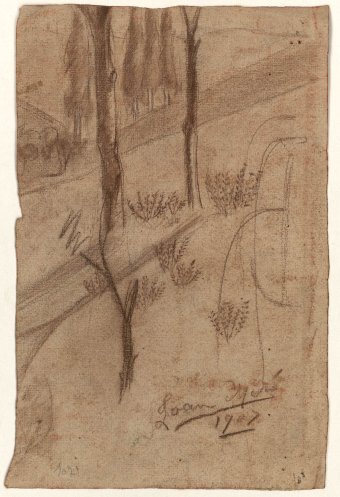 Untitled (Landscape with trees)