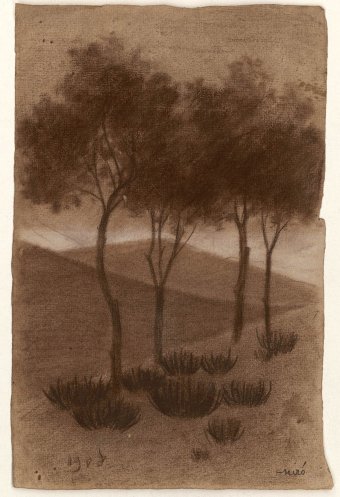 Untitled (Landscape with trees)