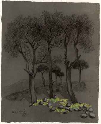 Untitled (Landscape with trees)