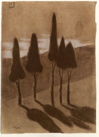 Untitled (Landscape with trees)