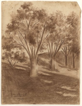 Untitled (Landscape with trees)