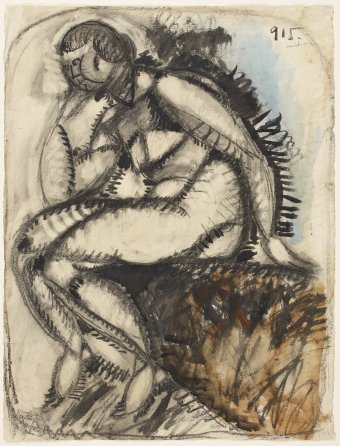 Untitled (Seated nude)