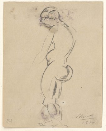 Untitled (Nude in profile)