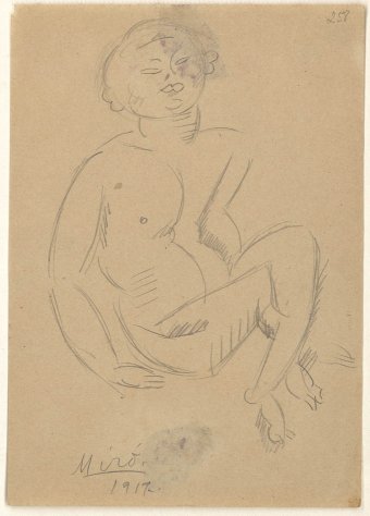 Untitled (Seated nude)