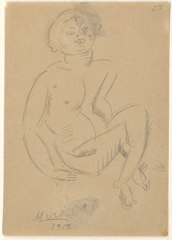 Untitled (Seated nude)