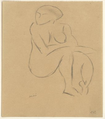 Untitled (Seated nude)