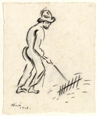 Untitled (Farmer with rake)