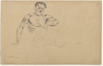 Untitled (Seated nude)