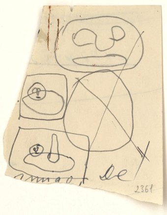 Dibujos preparatorios de Gran personaje, 1956 y El velero, 1956