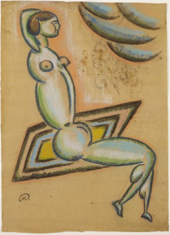 Untitled (Seated nude)