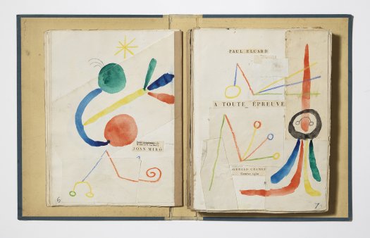 Paul Éluard, Gérald Cramer, Joan Miró|«À toute épreuve», opened at