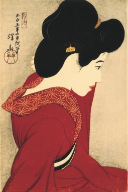 <p>Itō Shinsui. <em>Davant del mirall</em>, 1916 © Taiyo no Hikari Foundation, Japó, 2018</p>