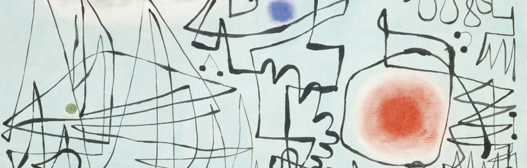 Detalle de <em>El diamante sonríe al crepúsculo</em>. Joan Miró, 1947
