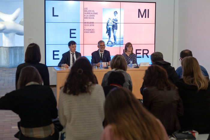 Lee Miller y el surrealismo en Gran Bretaña. Press Conference 29.10.2018. RafaelPardo MarkoDaniel EleanorClayton Photo: Pere Pratdesaba