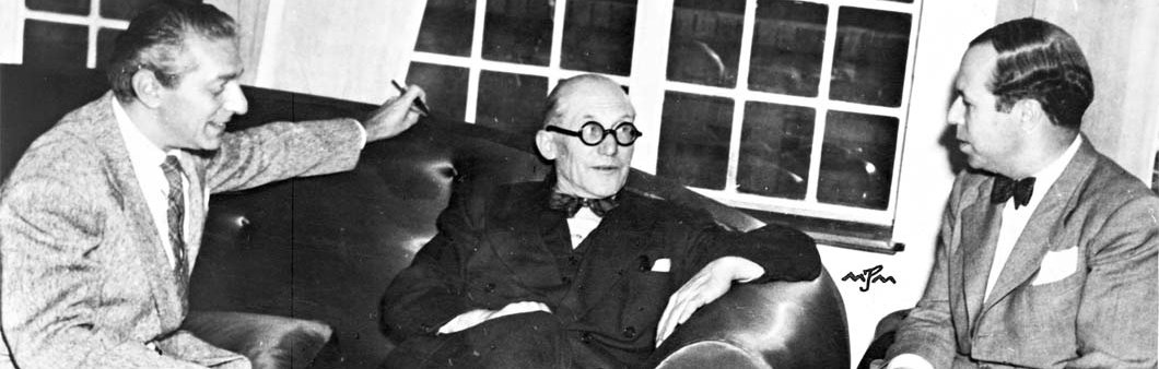 Paul Lester Wiener, Le Corbusier and Sert. Bogotá, 1950 © Fondation Le Corbusier, VEGAP, Barcelona, 2019
