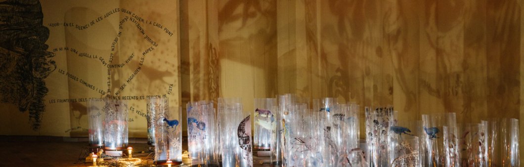 Sala de l’exposició <em>No em sents </em>de Nalini Malani