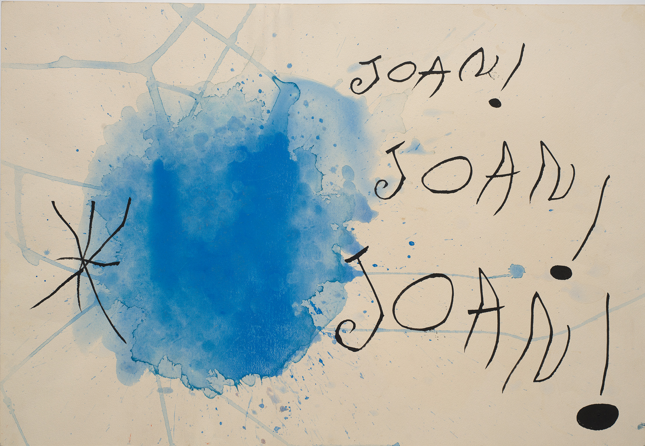 Homenatge a Joan Prats, Joan Miró,&nbsp;1971.&nbsp;Fundació Joan Miró, Barcelona. © Successió Miró, 2025.
