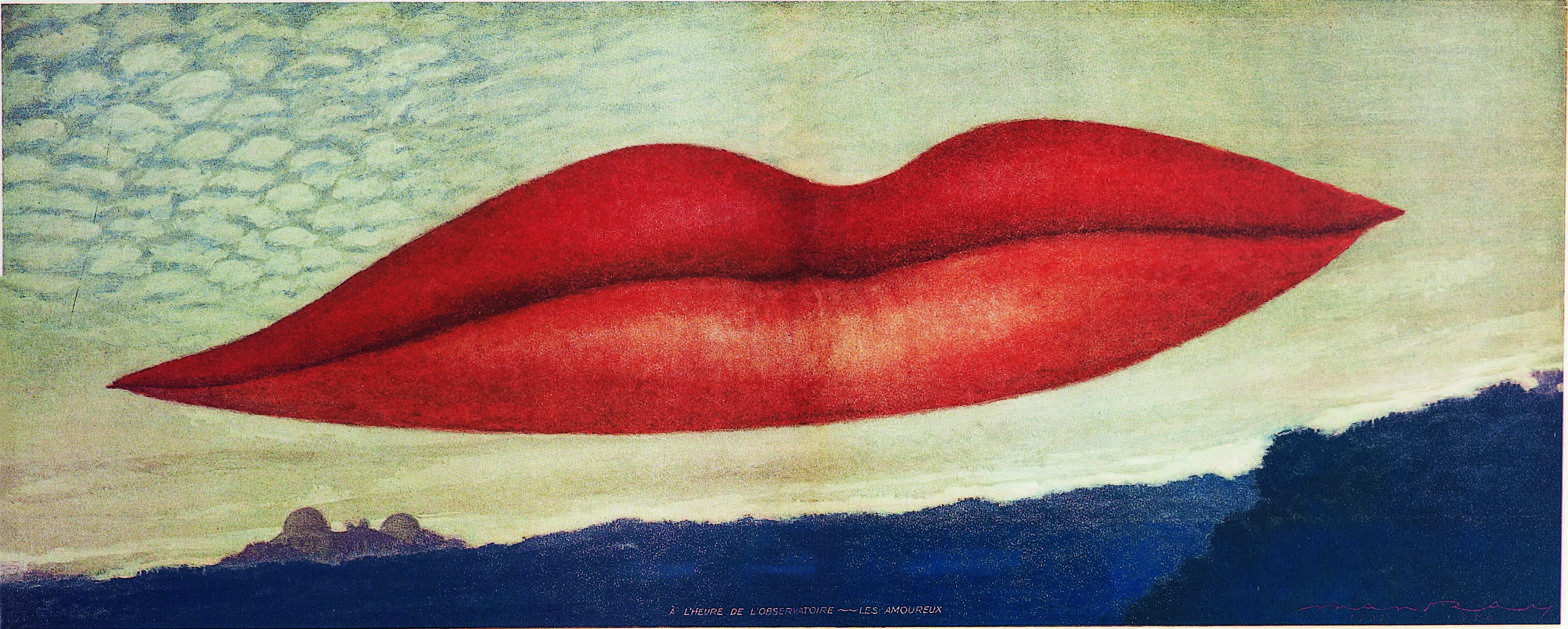 Man Ray. <em>A l'Heure de l'Observatoire - Les Amoureux</em>, 1932-4/1970. Collection Clo and Marcel Fleiss, París © Man Ray Trust, VEGAP, Barcelona, 2018
